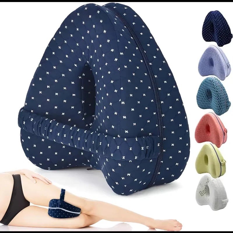 Ergonomic Spine Alignment Pillow for Hip Pain Relief and Sciatica Support, Ideal for Side Sleepers